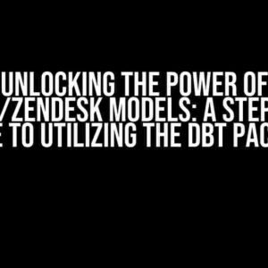 Unlocking the Power of Fivetran/Zendesk Models: A Step-by-Step Guide to Utilizing the dbt Package